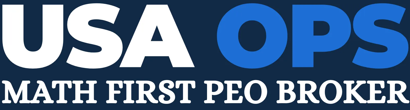 USA OPS — Math First PEO Broker